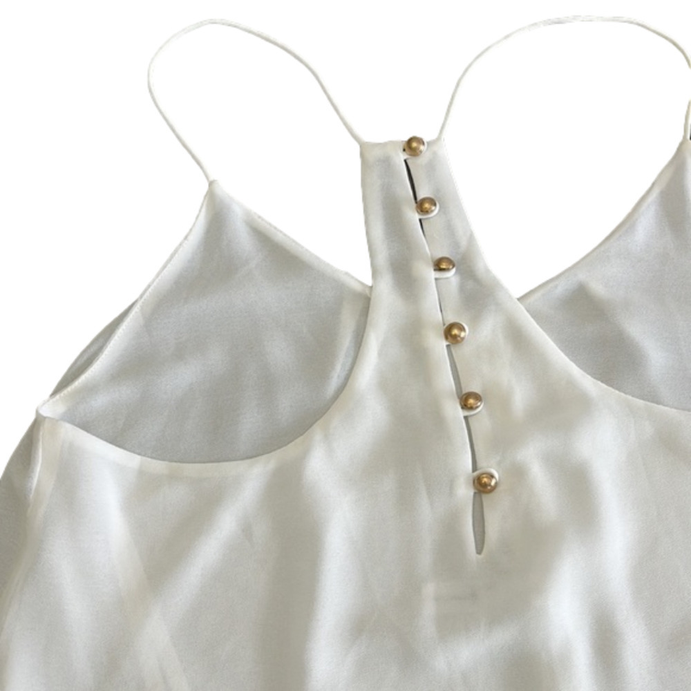 DRESSY tank with button detail